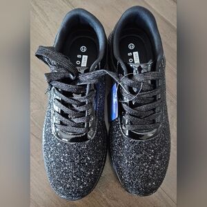 BELOS Women's Glitter Shoes Sparkly Lightweight Metallic Tennis Shoes Si…
